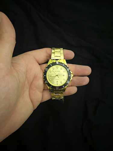 Men gold watch in - gold,