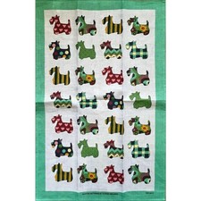 SCOTTIE PATTERN COTTON TEA