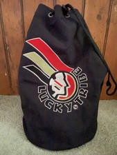 Lucky Tribe Duffle Gym Bag Black String Close - Rare Team BAR F1 Merch