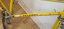 Vintage Peugeot bike frame and wheelset