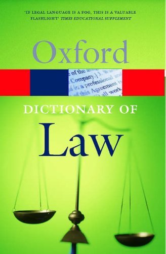 Dictionary law oxford - a, (oxford