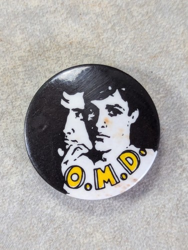 Vintage omd pin badge - vintage,