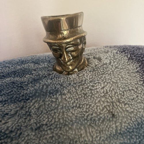 Vintage brass toby jug - brass,