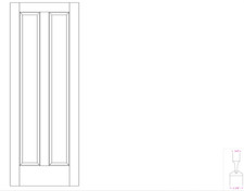 Mahogany 2 Vertical Raised