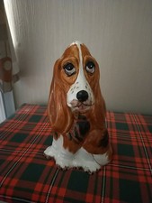 Vintage Price Kensington Large Basset Hound Dog Ornament 12" has some crazing 