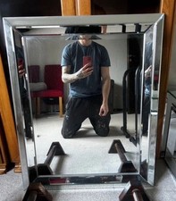 Large bevelled wall mirror 82