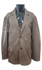 Men's Leather BLAZER Brown