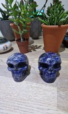 Sodalite Crystal Skulls Carved