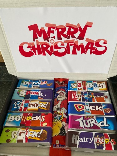 Rude chocolate swear box - rude,