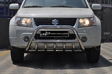 SUZUKI GRAND VITARA CHROME AXLE NUDGE A-BAR STAINLESS STEEL BULL BAR 2006-2009