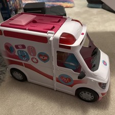 Barbie Care Clinic Ambulance Van Hospital Play Set with Lights and Sounds