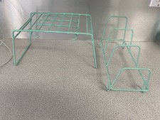 Vintage 1970s Lot of 2 Aqua