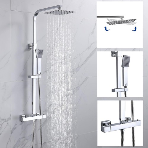 Chrome round thermostatic - chrome,