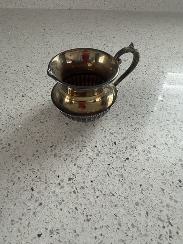 Silver plated milk jug - milk,