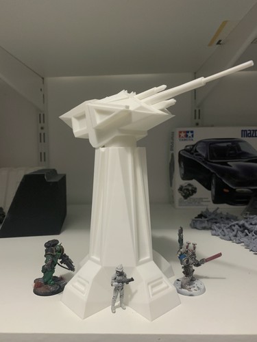 Printed sci laser tower - 3d,