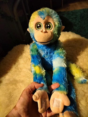 Blue green electronic plush - green,