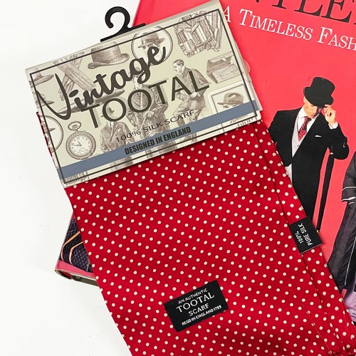 Tootal vintage red white polka - tootal,