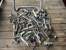 Large Job Lot Of Vintage Bike Bicycle Spares - campagnolo etc
