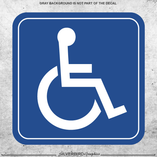 Handicap sticker safety - 2x,