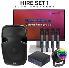 Karaoke HIRE Set 1, perfect for Weddings, Party's, Kids Party's 65,000 Songs!