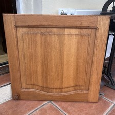 1  Solid + 3 glass Oak Storage/Kitchen  Cupboard door- Oak / brown