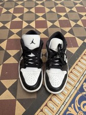Nike Jordan 1 Low Black And White Women Size 7 with Shoes Box Great Condition