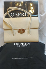 Osprey London Graeme Ellisdon Lge 'Hampstead' Tote/Handbag Chalk Leather - Xmas