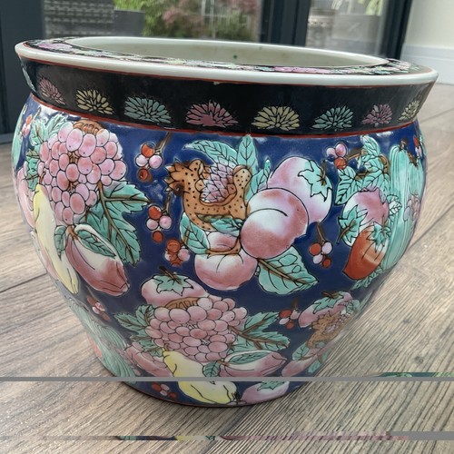 Vintage chinese fish bowl - chinese,