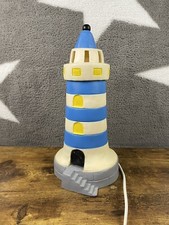 HEICO Vintage Lighthouse Light, Lamp Height 14” Diameter 7” MADE IN GERMAY, RARE
