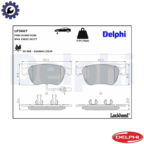 Brake pad set - brake,