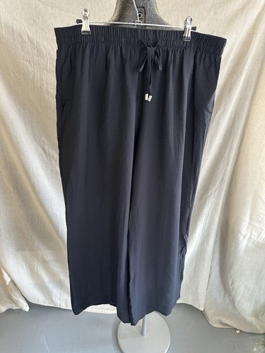 George black wide leg linen - george,