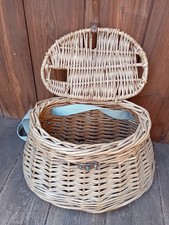 Vintage wicker fishing - wicker,