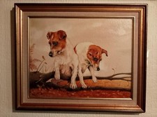 Rosemarie Anne Donaldson (20th Century Art) original Jack Russell's oil painting