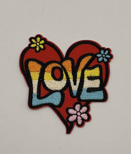 Love heart embroidery - love, patch