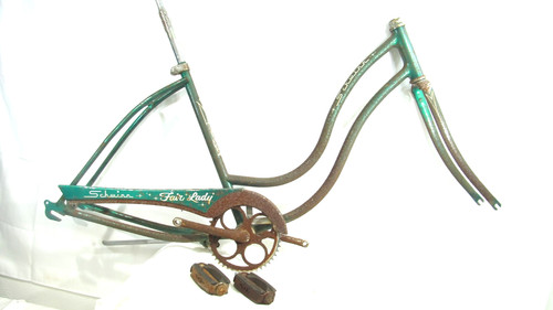 Schwinn frame set fork - frame, chain