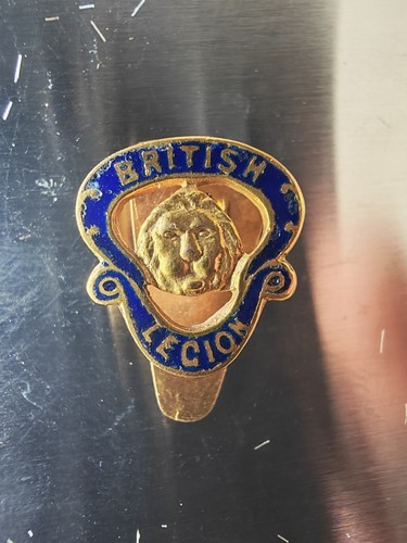 Rare 9ct gold british legion - rare,