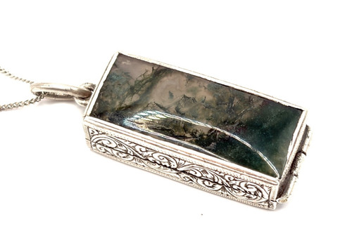 Antique victorian silver moss - antique,