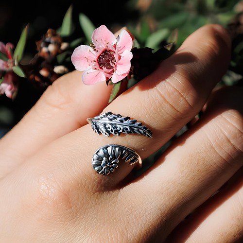 Fern leaf ring - fern, real