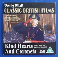 Classic British Films Kind Hearts & Coronets Daily Mail DVD Video Promo U B/W