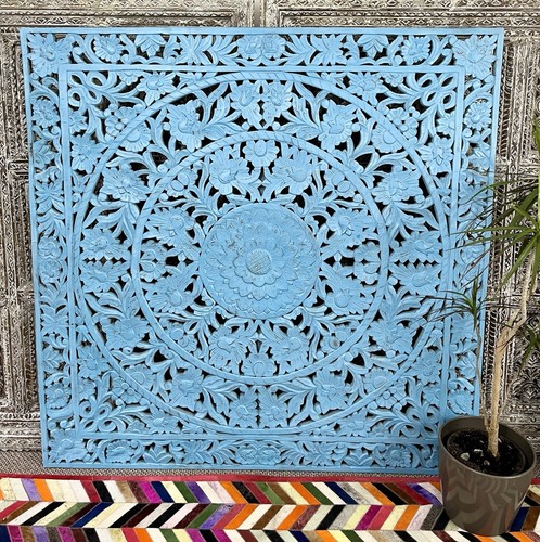 Large carved jali wall panel - large,