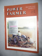 Power Farmer Magazine March 1956 - Wear & Tear But A Good Read & Nice Adverts