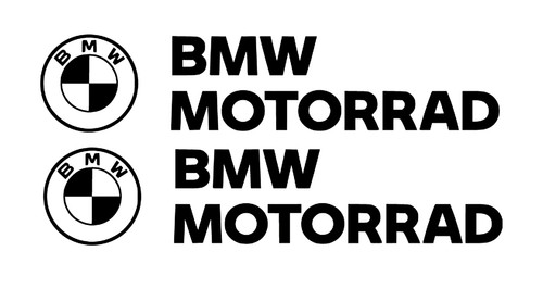 Bmw motorrad vinyl decal - 2x,