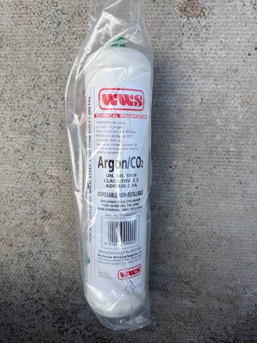 Argon co2 mix disposable mig - argon/co2,