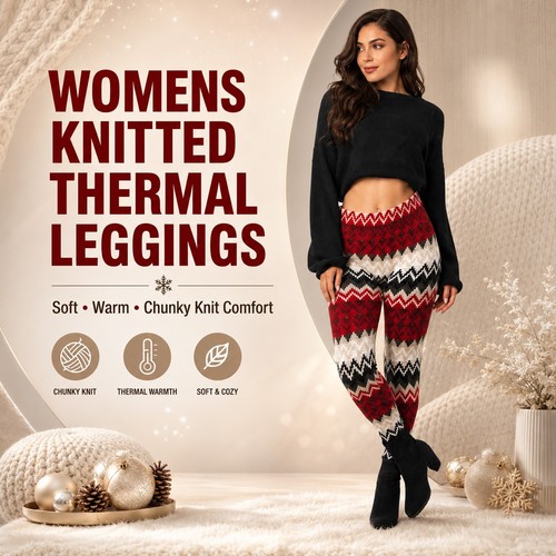 Womens knitted thermal - womens,
