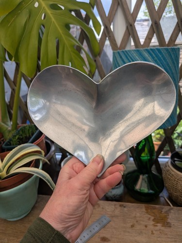 Heart shaped decorative silver - heart,