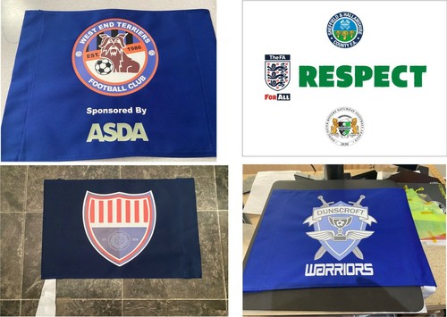 Corner flags hand made - corner,