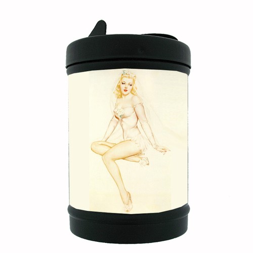 Classic pinup girl black - d8,