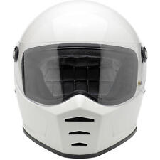 Biltwell Lane Splitter Full Face Motorcycle Helmet - Gloss White - Small