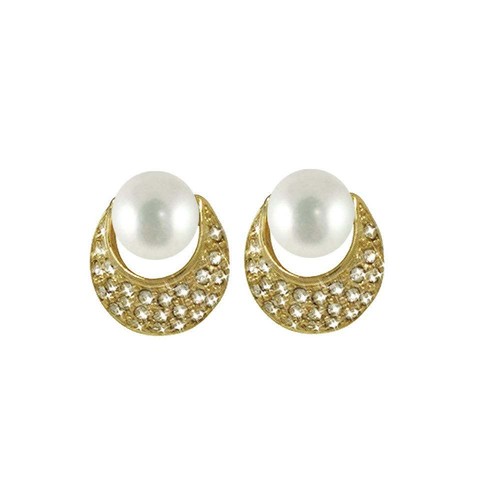 Piccolo pearl and diamante - pearl,