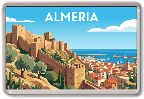 Fridge magnet almeria fort - fridge,